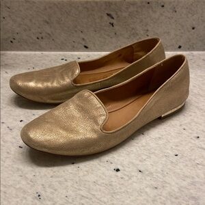 Coach Gold Flats
